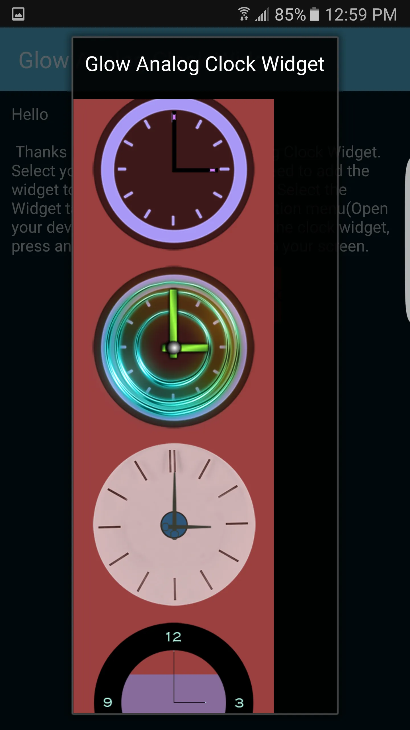 Analog Clock Widget | Indus Appstore | Screenshot