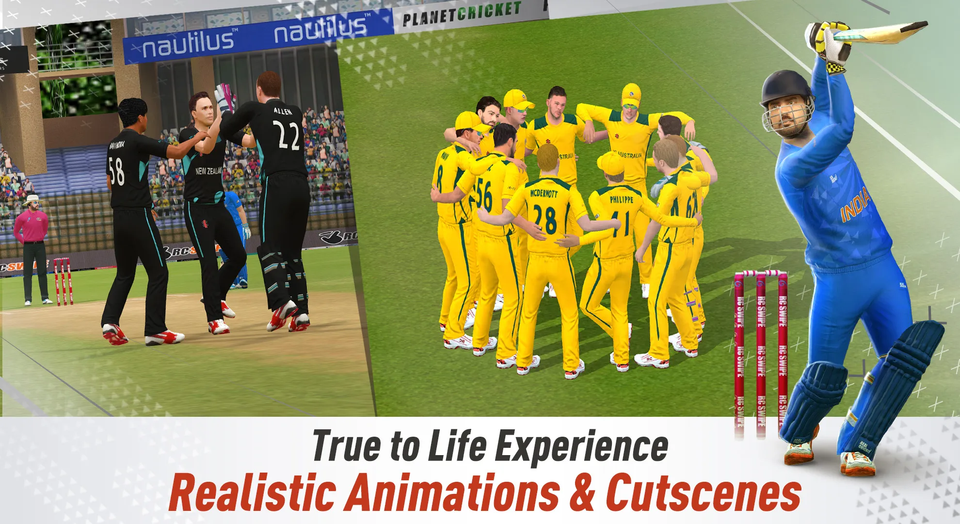 Real Cricket Swipe | Indus Appstore | Screenshot