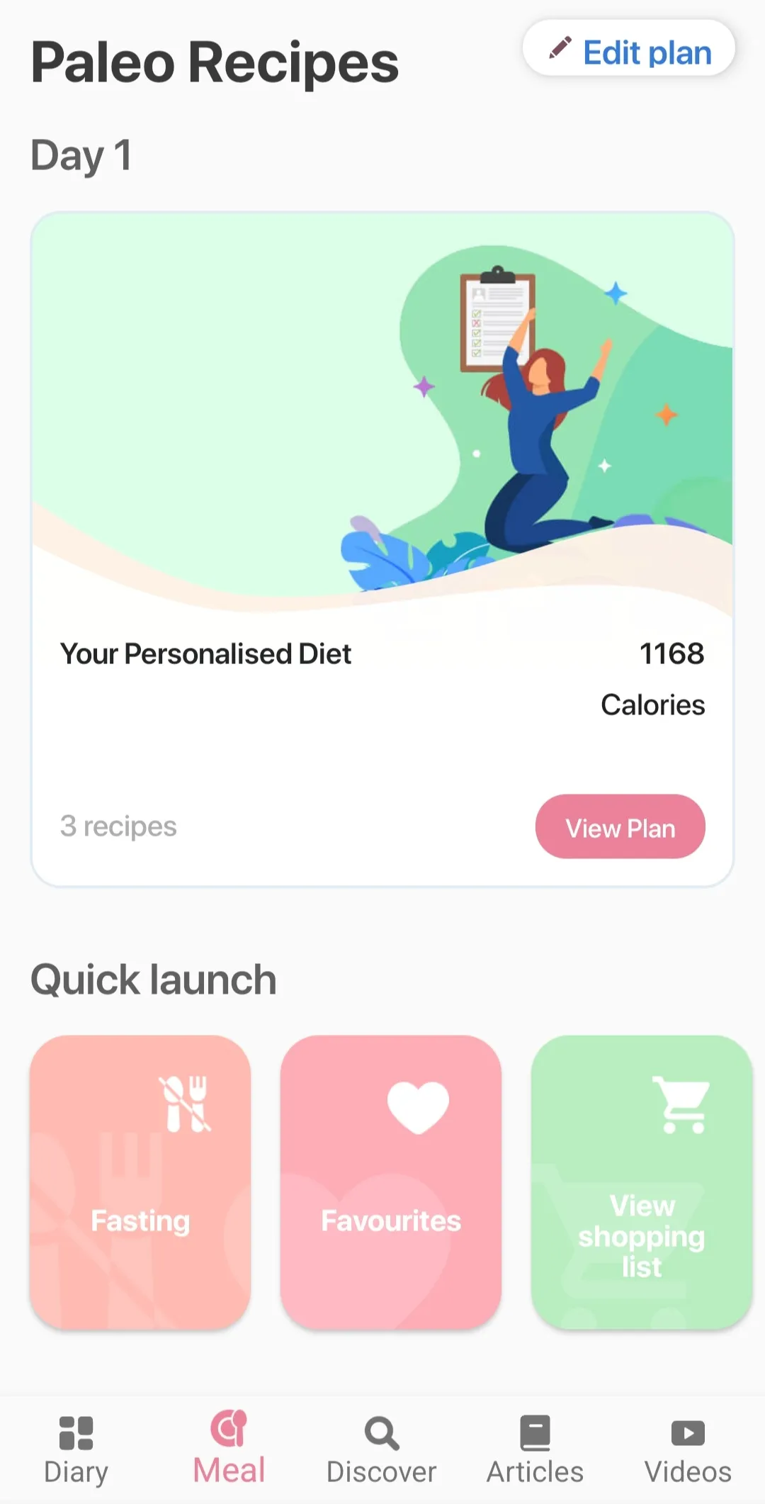 Paleo diet app: Diet tracker | Indus Appstore | Screenshot