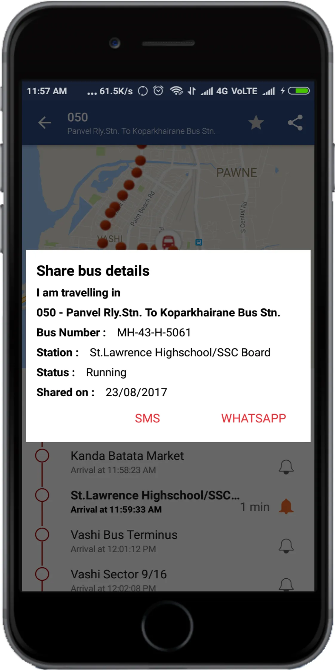 NMMT BusTracker | Indus Appstore | Screenshot