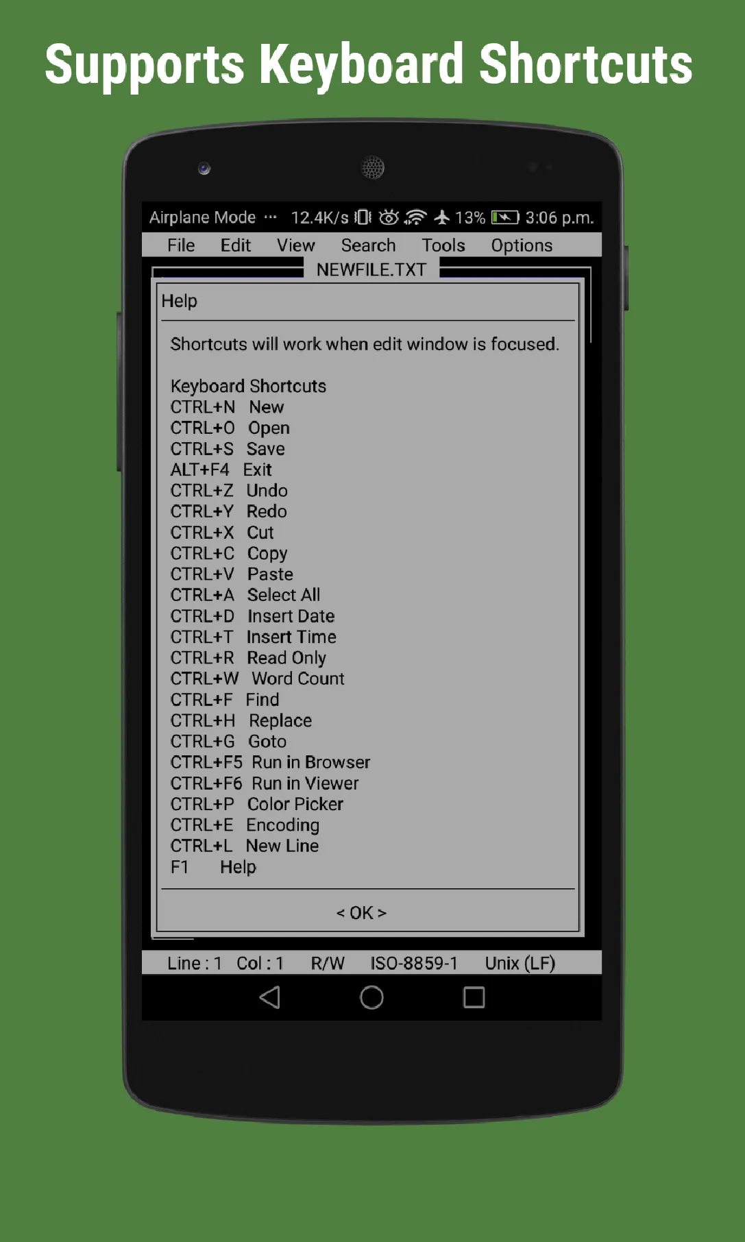 OldSchool Editor : Text Editor | Indus Appstore | Screenshot