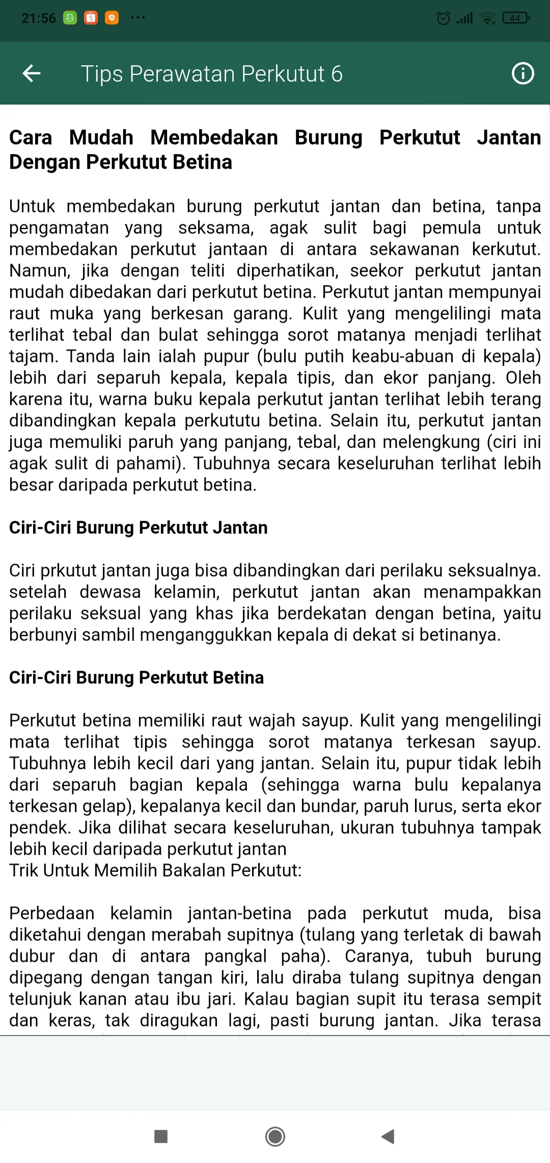 Perkutut Suara Merdu | Indus Appstore | Screenshot