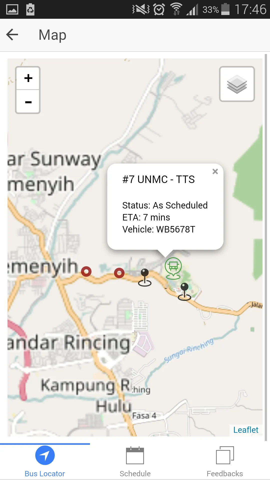 UNMC MyBus | Indus Appstore | Screenshot