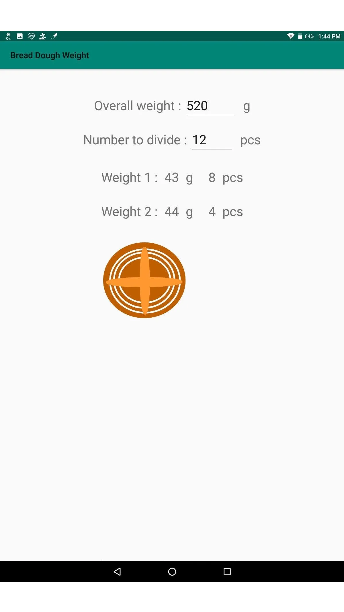 Bread dough weight calculation | Indus Appstore | Screenshot