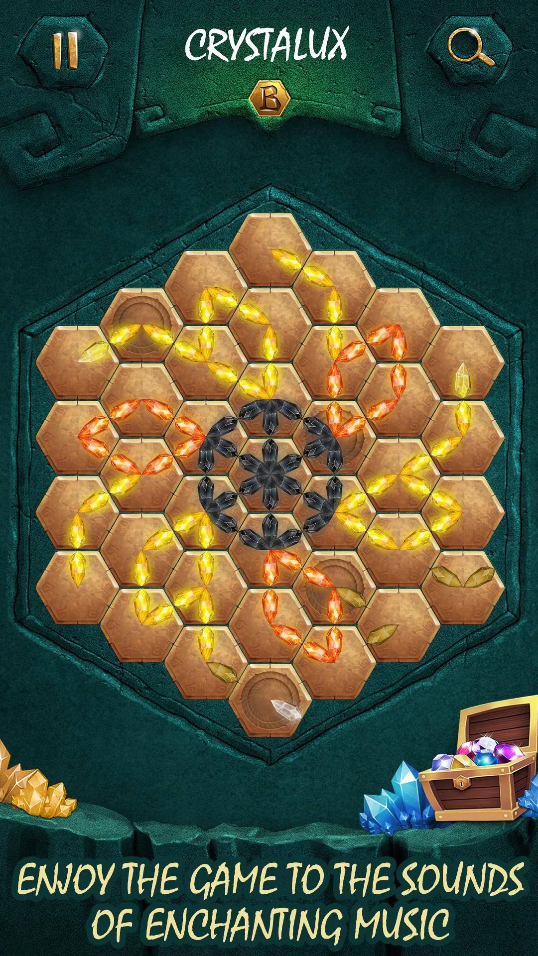 Crystalux: Zen Match Puzzle | Indus Appstore | Screenshot