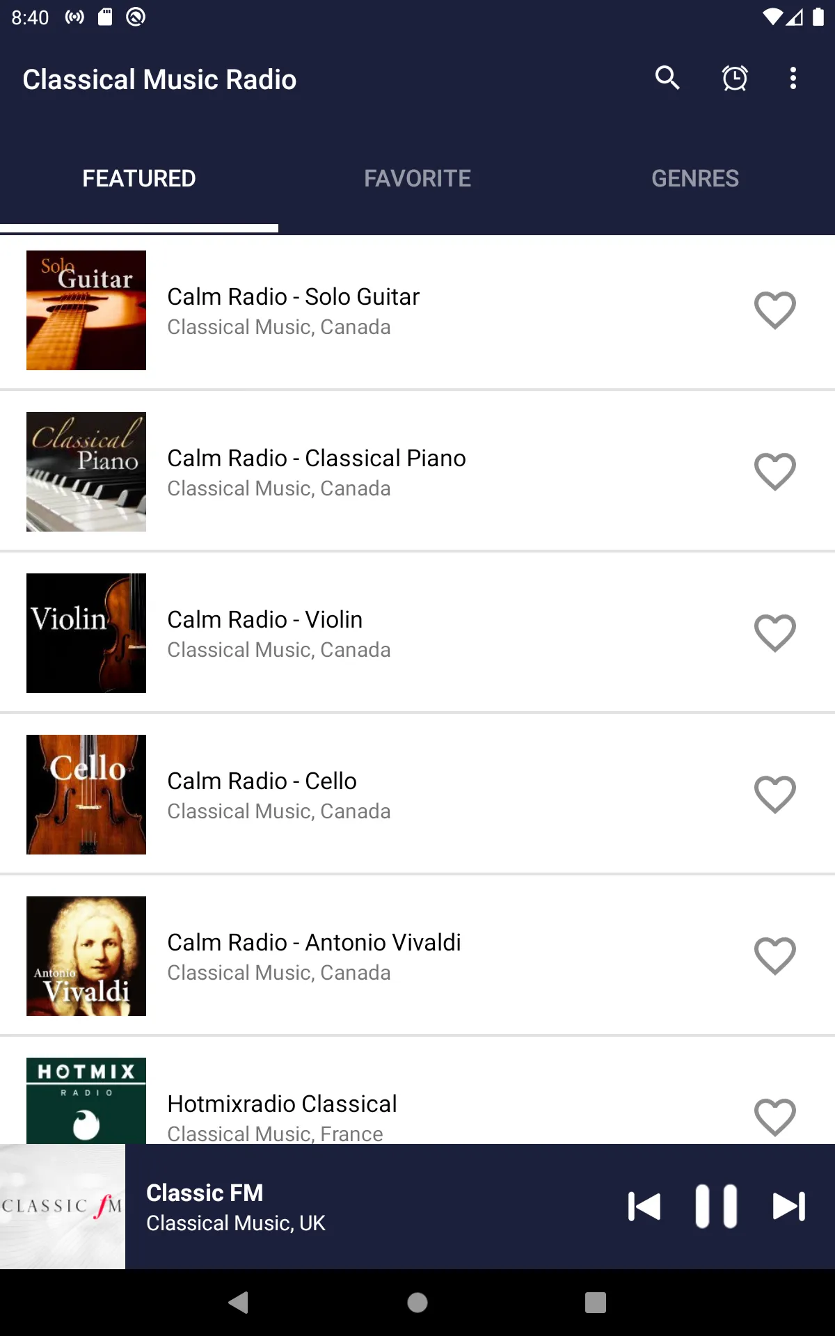 Classical Music Radio | Indus Appstore | Screenshot