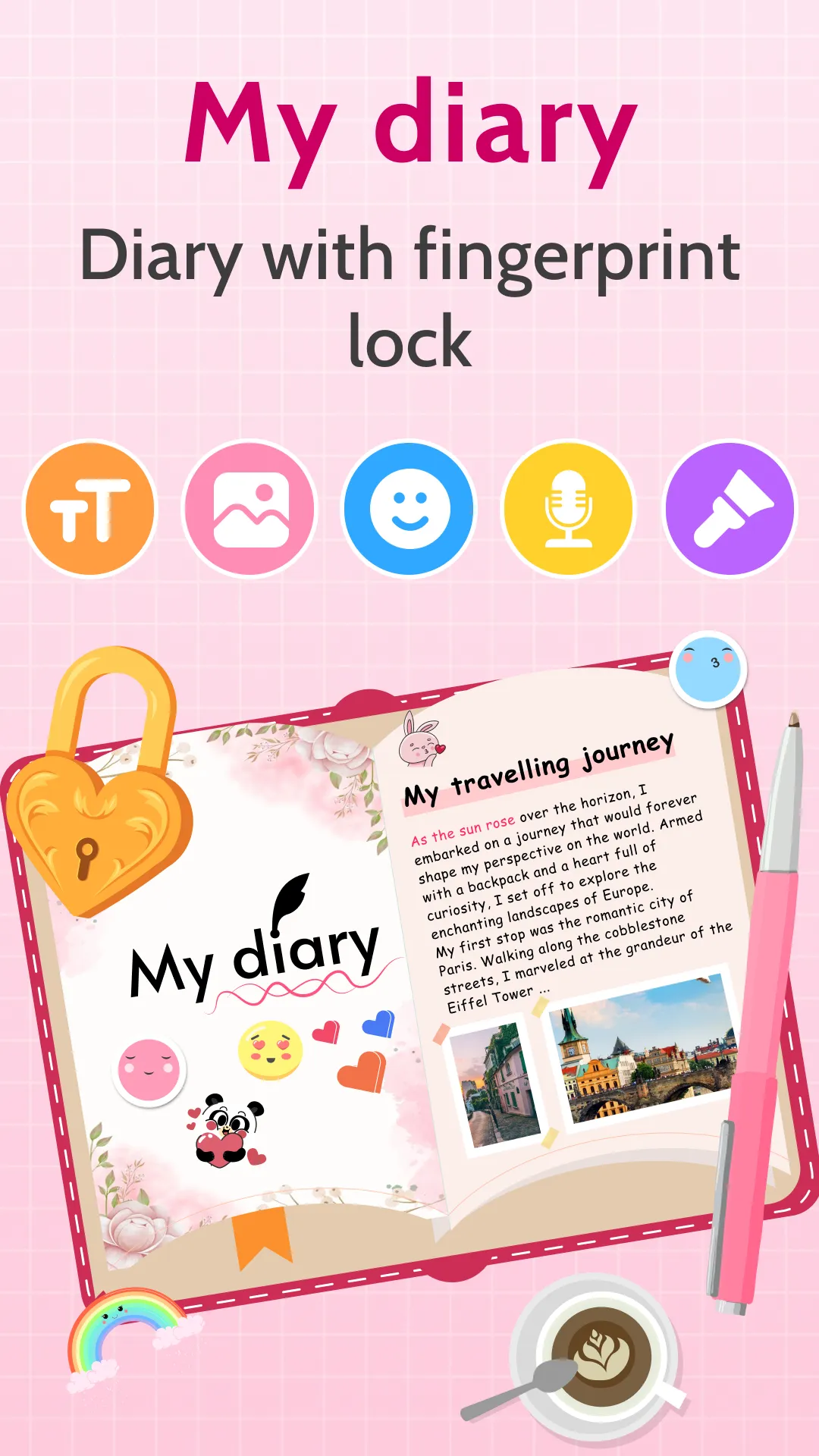 My Diary: My Diary with Lock | Indus Appstore | Screenshot