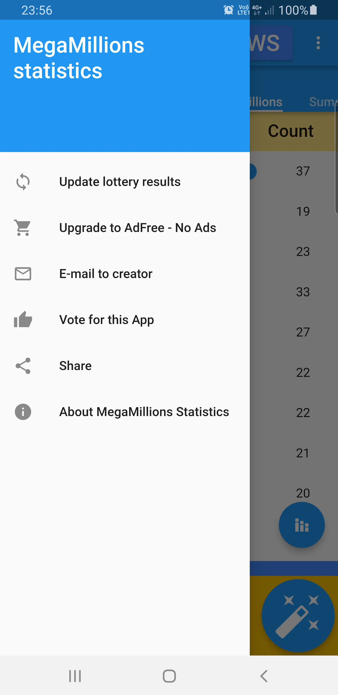 Mega Millions lotto statistics | Indus Appstore | Screenshot