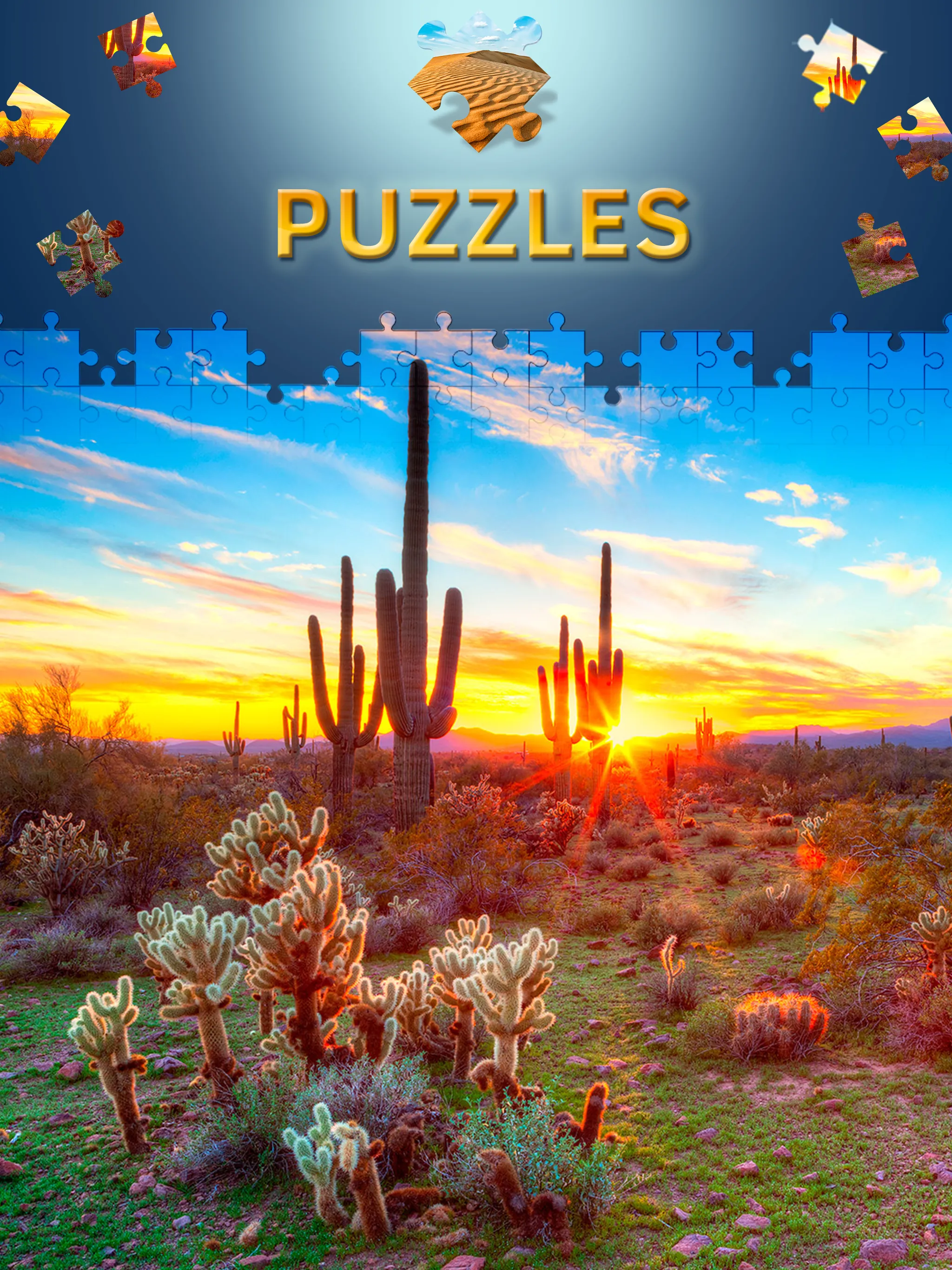 Desert Jigsaw Puzzles free | Indus Appstore | Screenshot