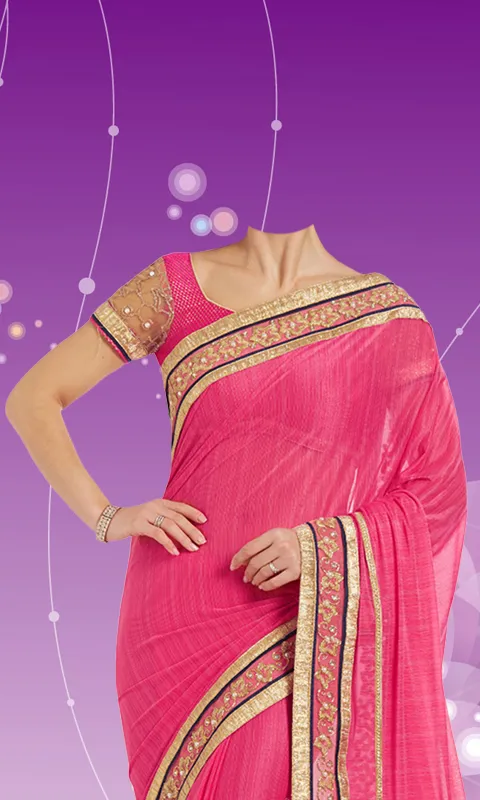 Women Saree Photo Suit | Indus Appstore | Screenshot