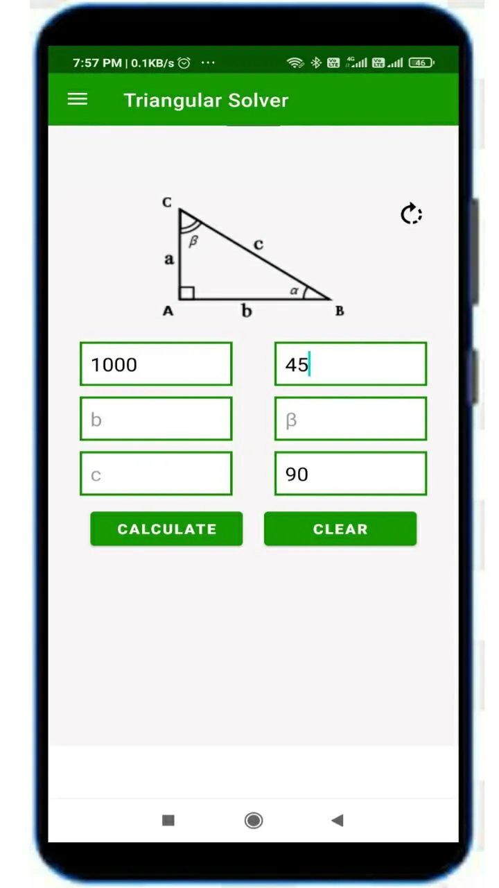 Triangle Solver | Indus Appstore | Screenshot