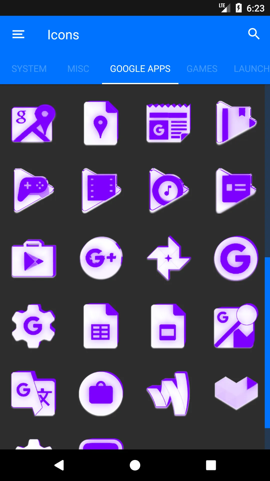 Inverted White Purple IconPack | Indus Appstore | Screenshot