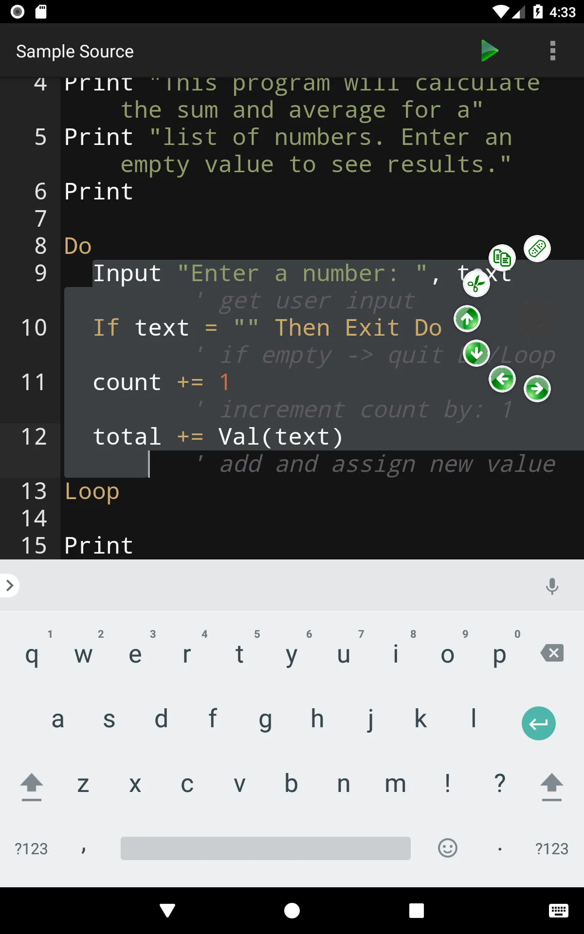 BASIC Programming Compiler | Indus Appstore | Screenshot