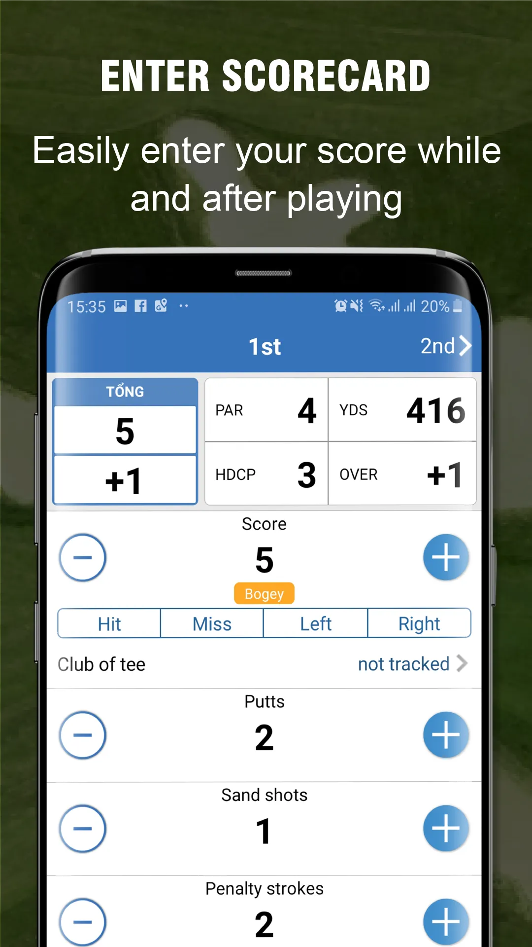 MISA Golf: GPS, Scorecard, HDC | Indus Appstore | Screenshot