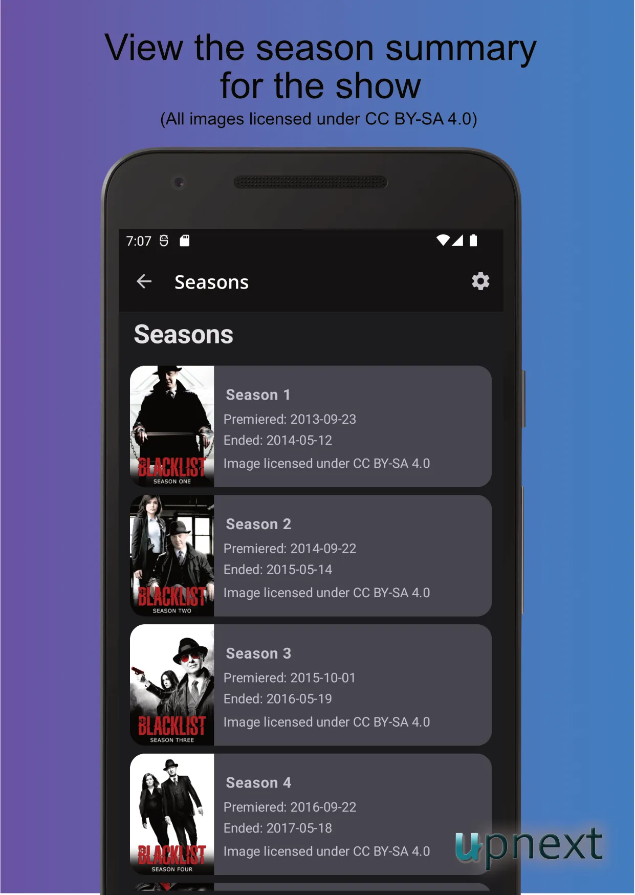 UpNext TV Series Manager | Indus Appstore | Screenshot