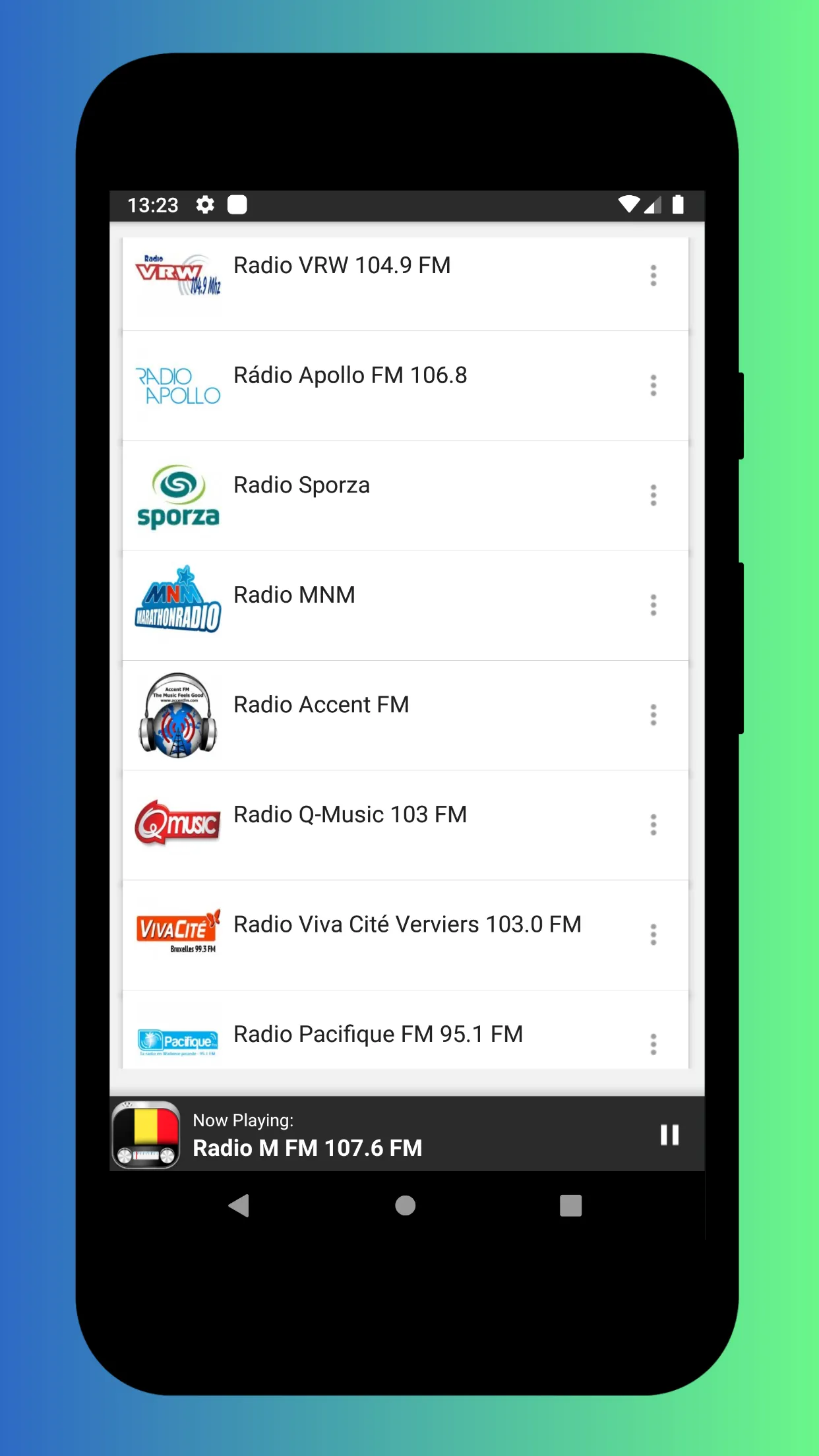 Radio Belgium - Radio FM & AM | Indus Appstore | Screenshot