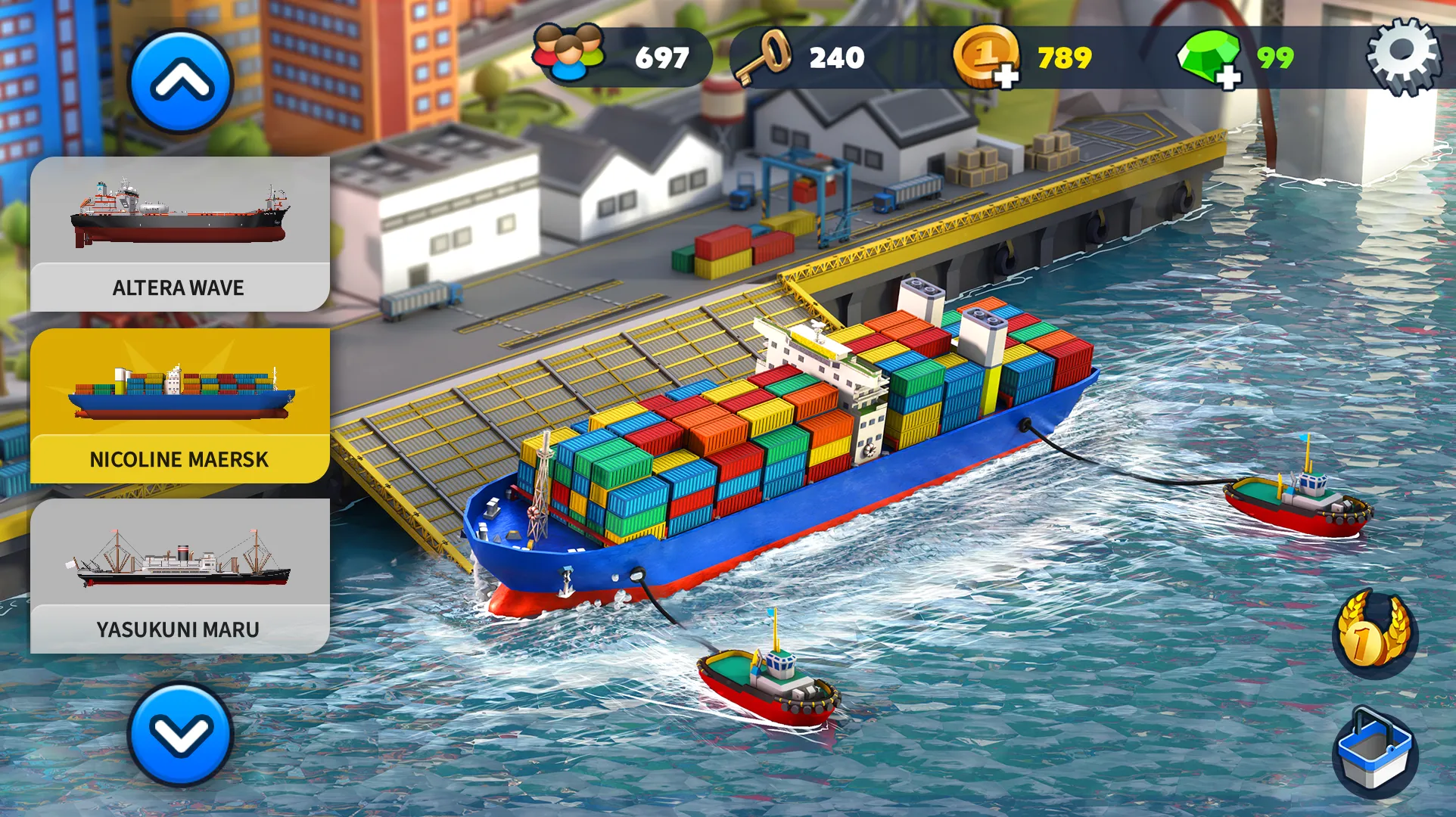 Port City: Ship Tycoon Games | Indus Appstore | Screenshot