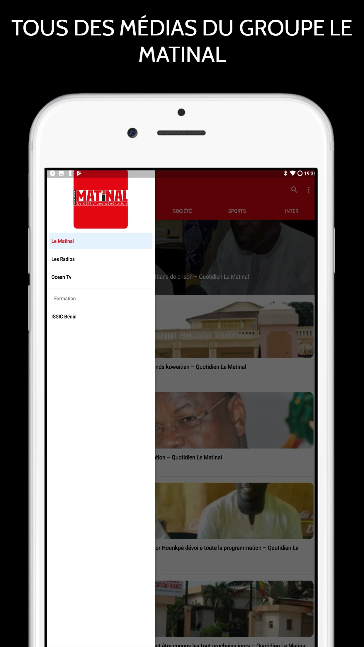 LE MATINAL :Actualité au Bénin | Indus Appstore | Screenshot