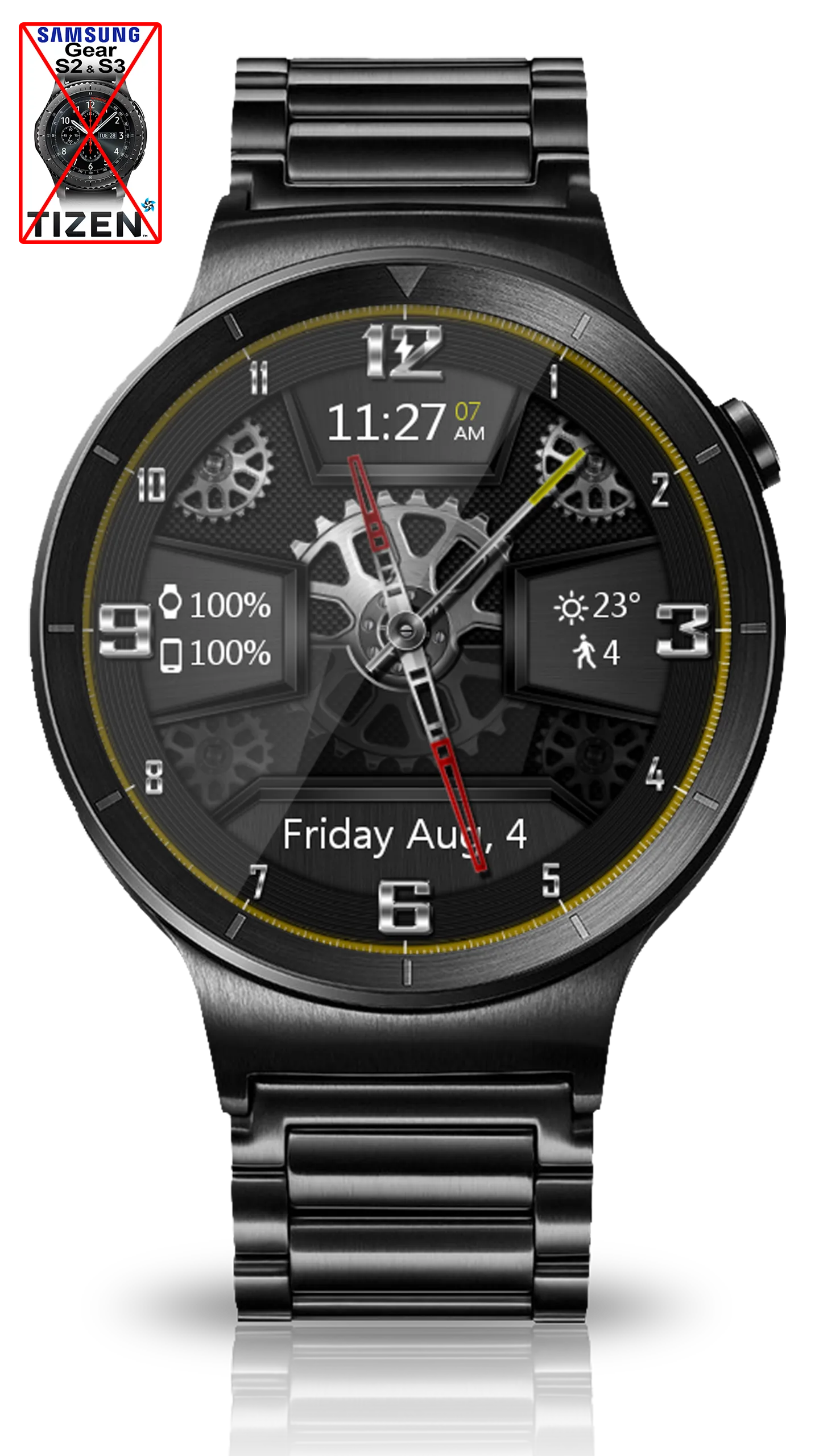 Carbon Gears HD Watch Face | Indus Appstore | Screenshot