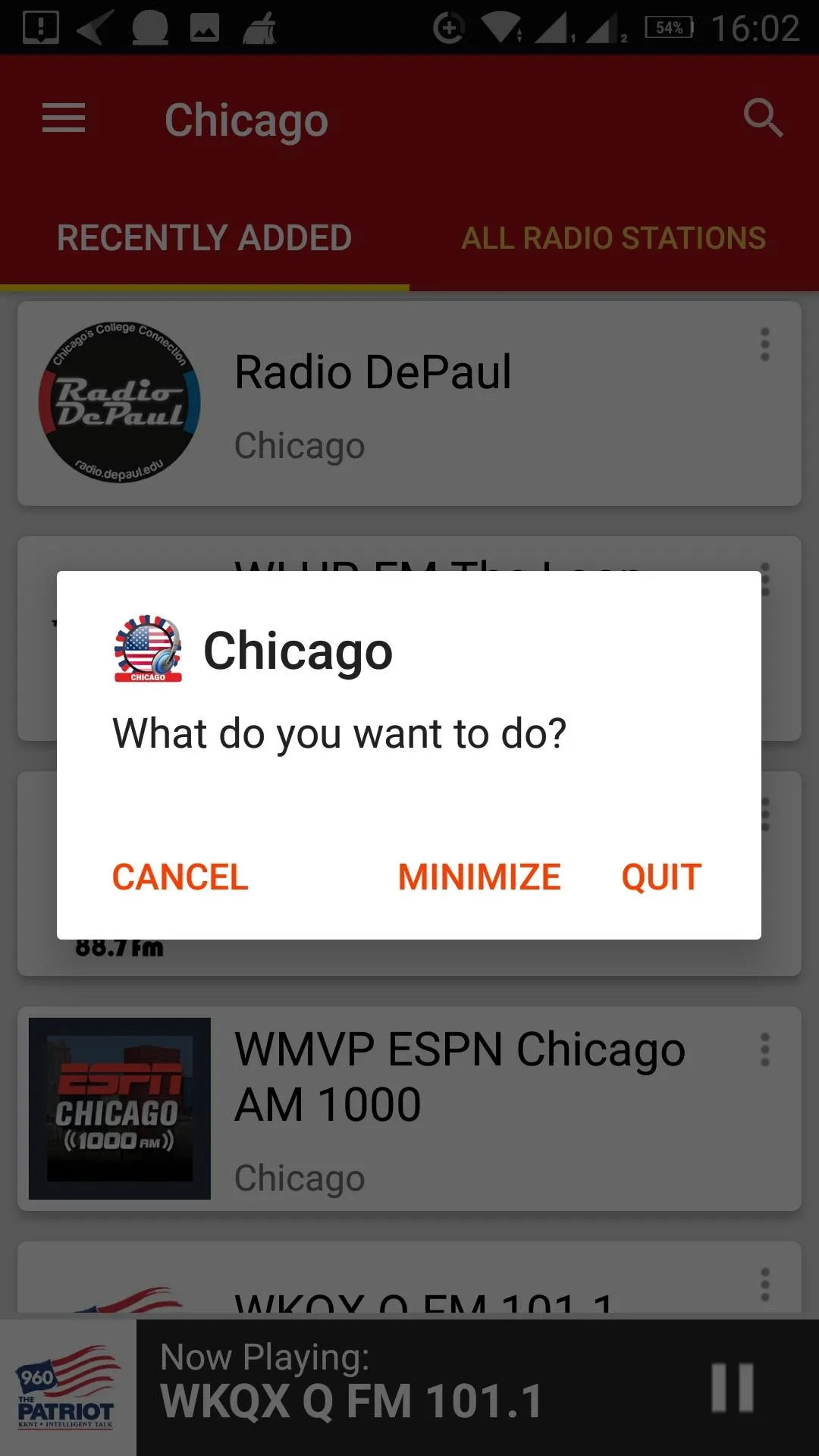 Chicago Radio Stations | Indus Appstore | Screenshot