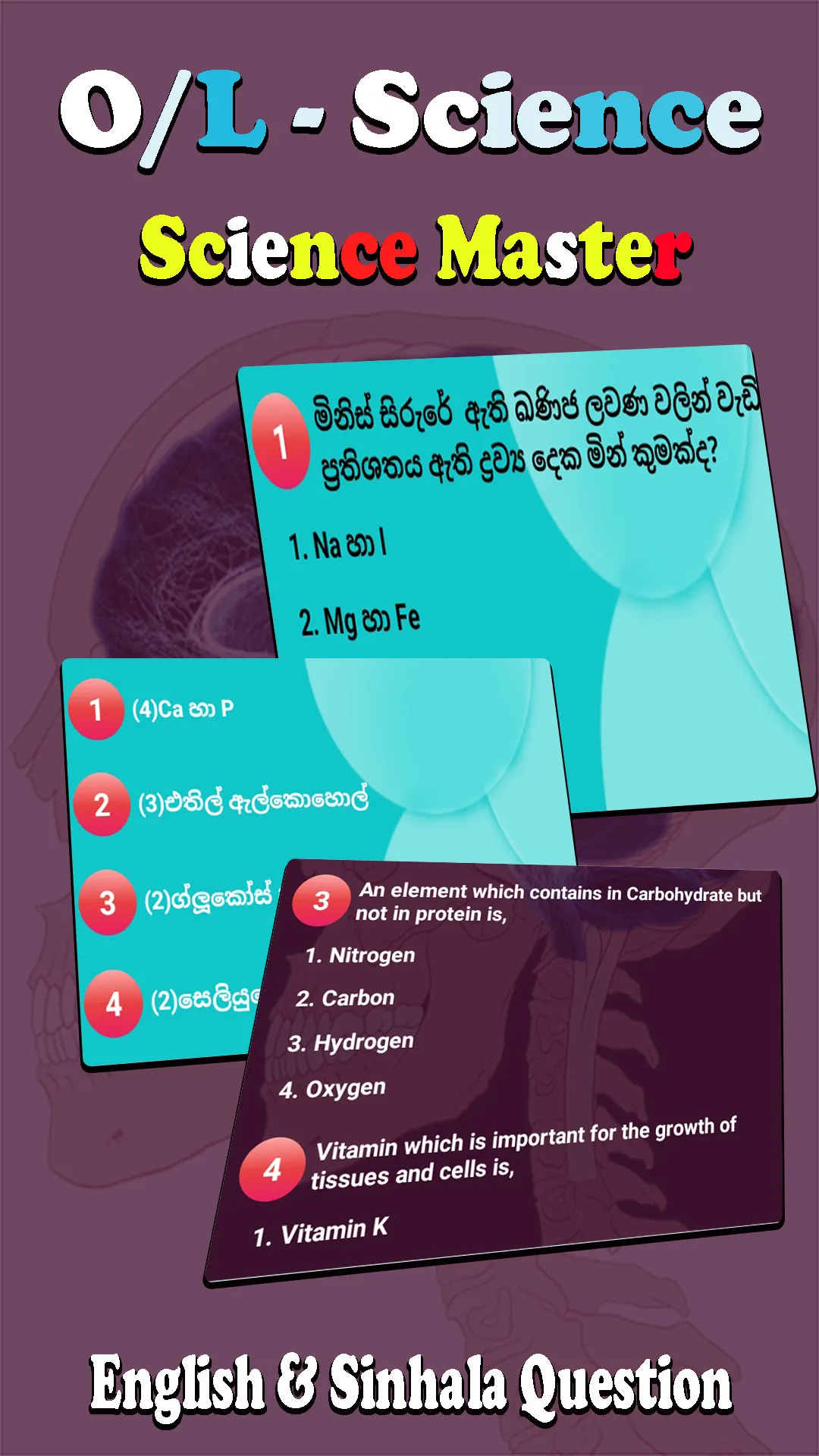 O/Level Science Sinhala Englis | Indus Appstore | Screenshot