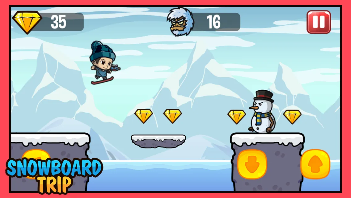 Snowboard Trip | Indus Appstore | Screenshot