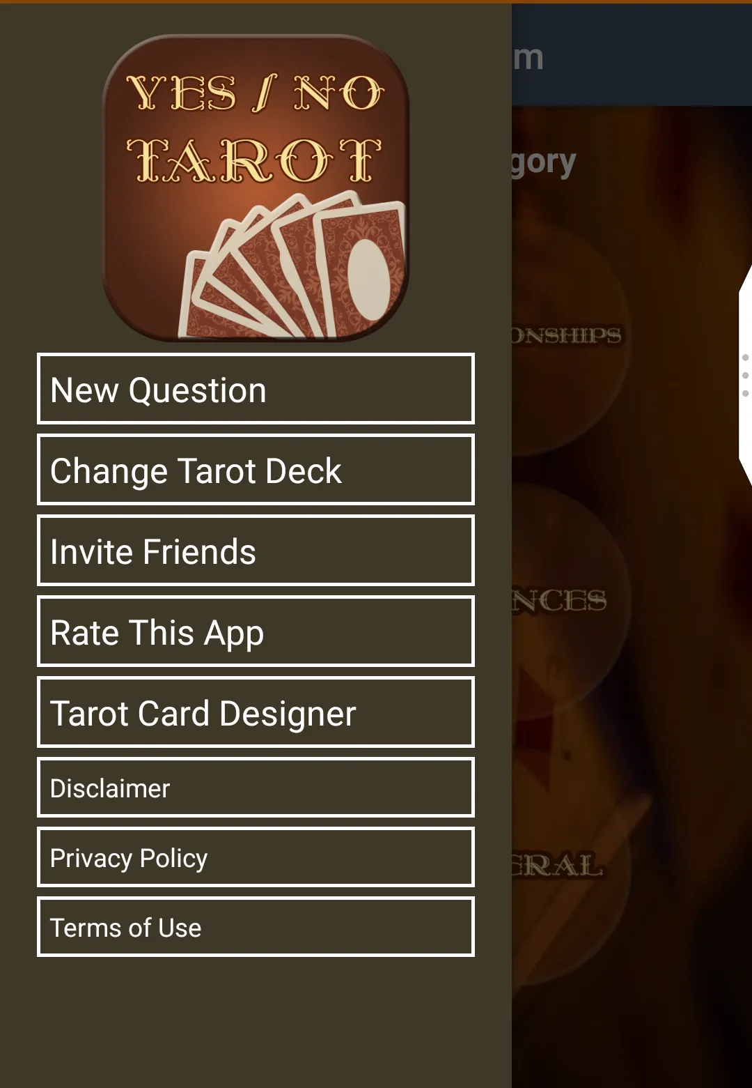 Yes or No Tarot Card Oracle | Indus Appstore | Screenshot