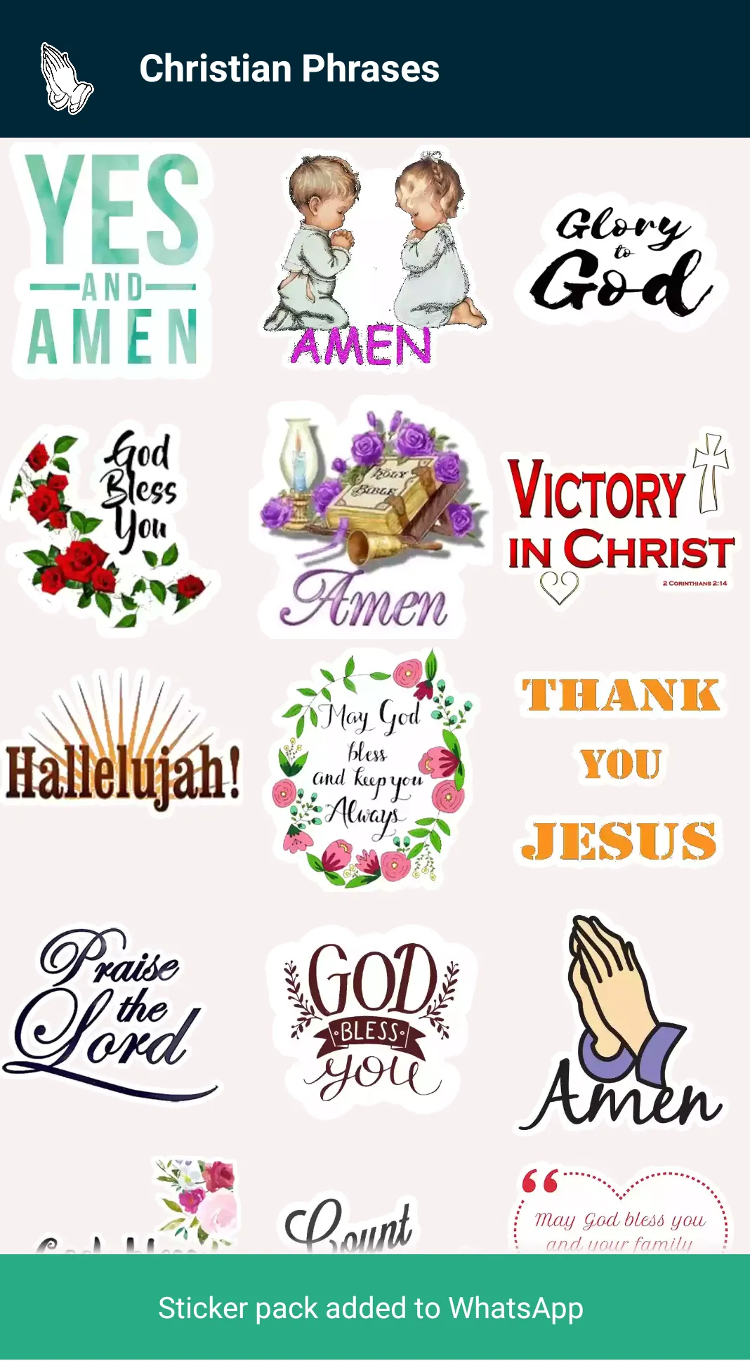 Christian Stickers | Indus Appstore | Screenshot