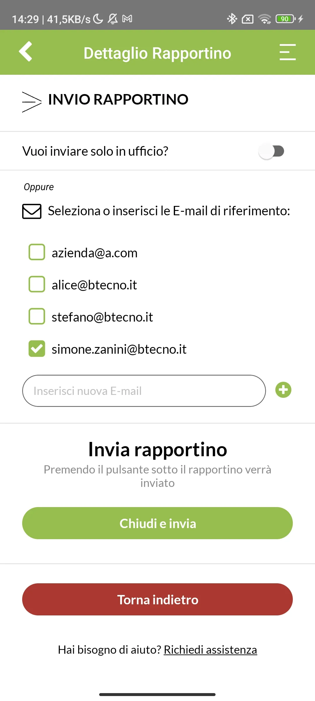 Rapportini Lavoro | Indus Appstore | Screenshot