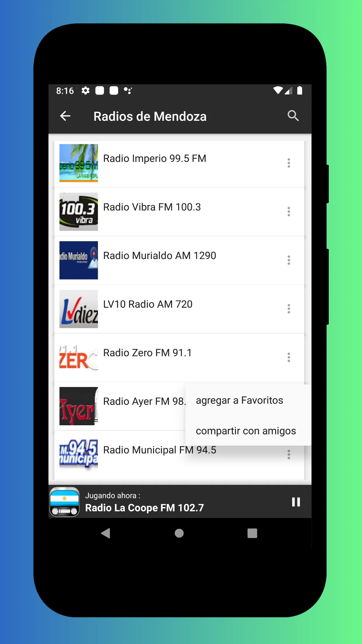 Radio Argentina FM And AM Live | Indus Appstore | Screenshot