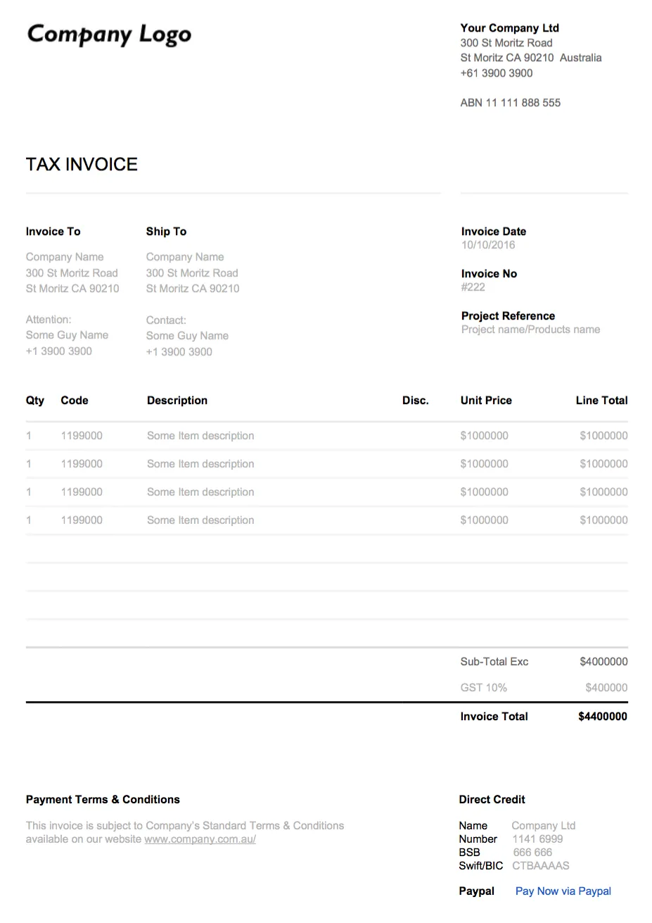 Invoice Templates | Indus Appstore | Screenshot