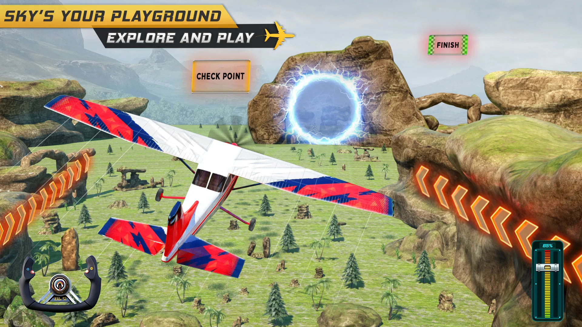 Airplane Game 3D: Flight Pilot | Indus Appstore | Screenshot