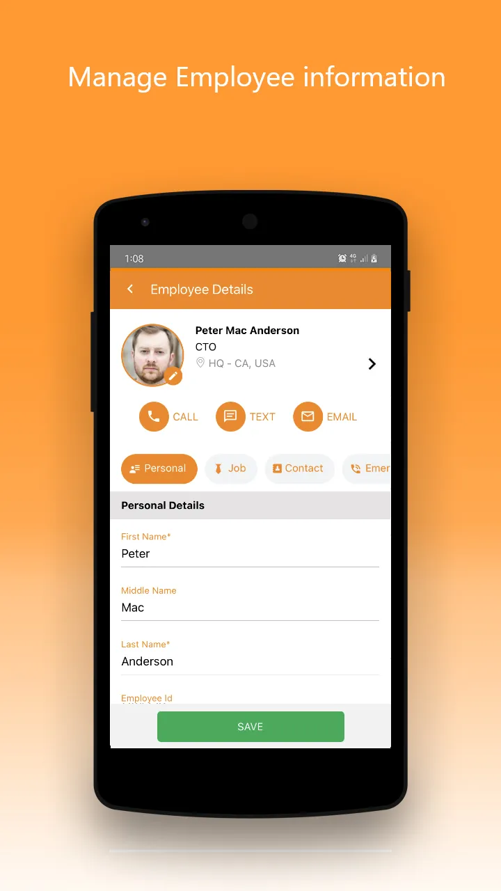 OrangeHRM Advanced | Indus Appstore | Screenshot