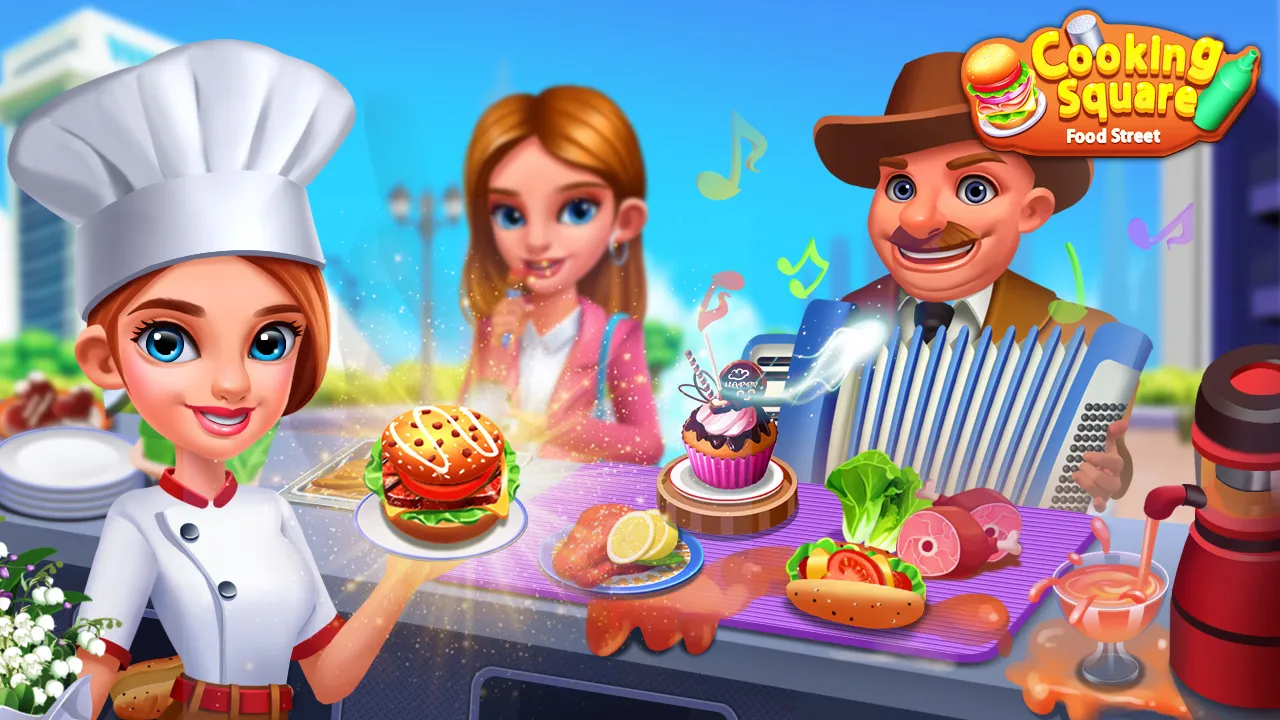 Cooking Square Food Street | Indus Appstore | Screenshot