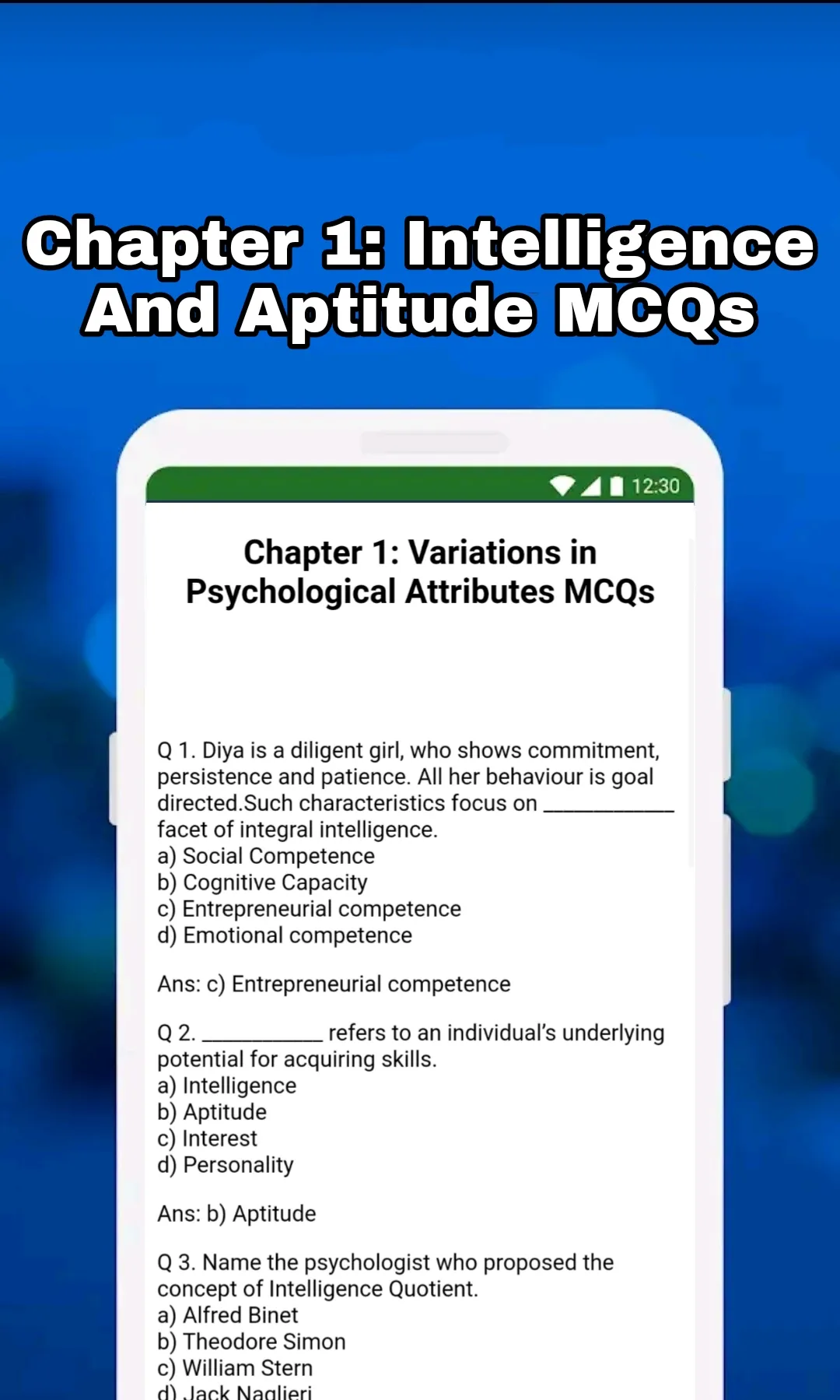 Class 12 Psychology Solution | Indus Appstore | Screenshot