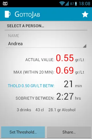 GottoJab - Alcohol Test | Indus Appstore | Screenshot