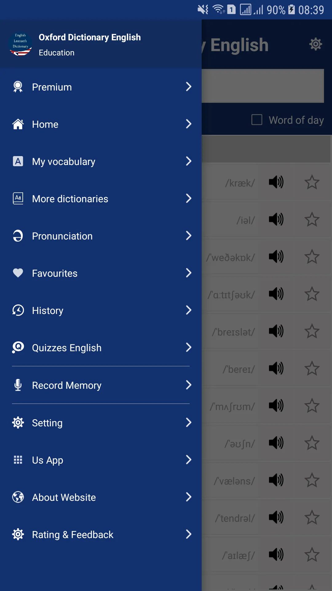 English Learner's Dictionary | Indus Appstore | Screenshot