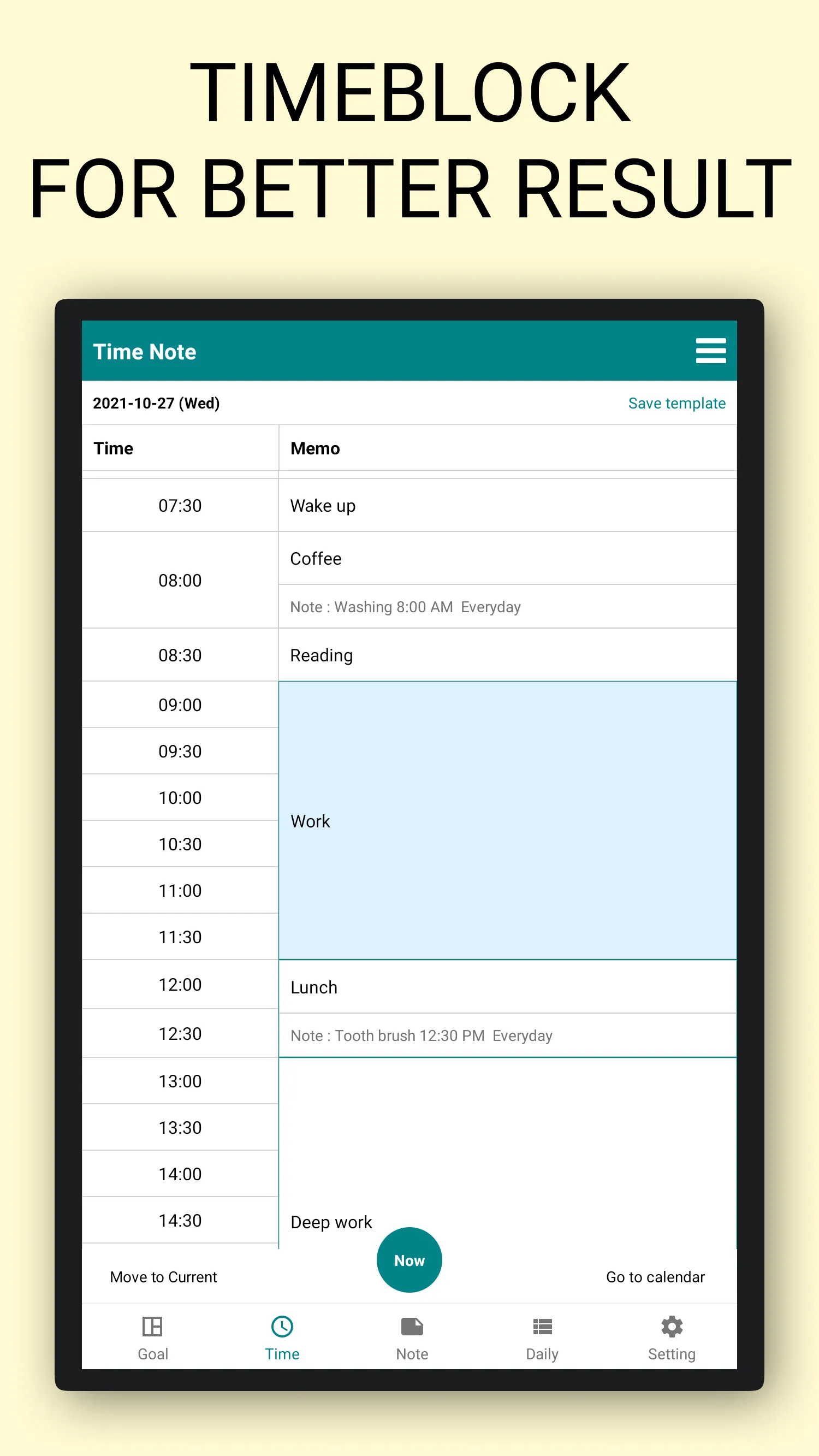 Goal notes - Goal time routine | Indus Appstore | Screenshot