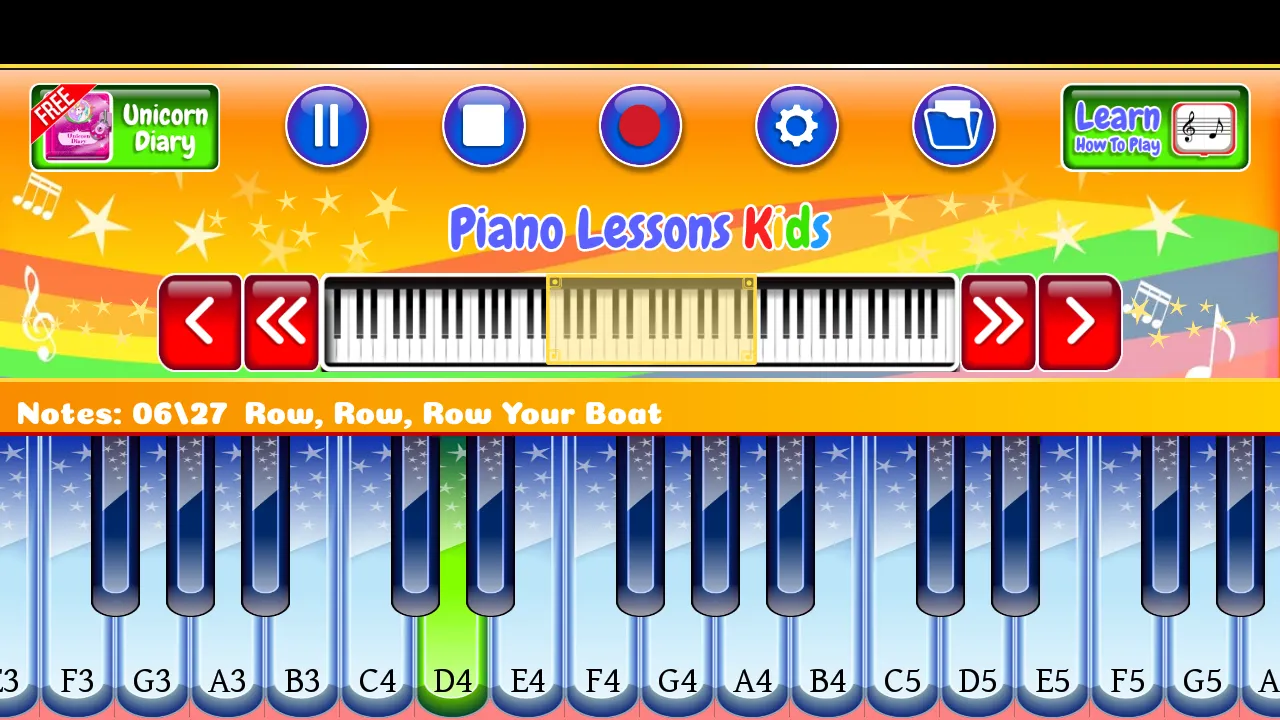 Piano Lessons Kids | Indus Appstore | Screenshot