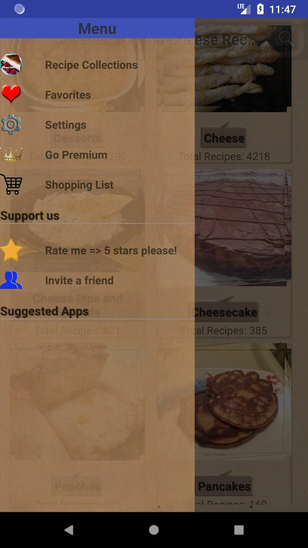 Cheesecake and Cheese Recipes | Indus Appstore | Screenshot