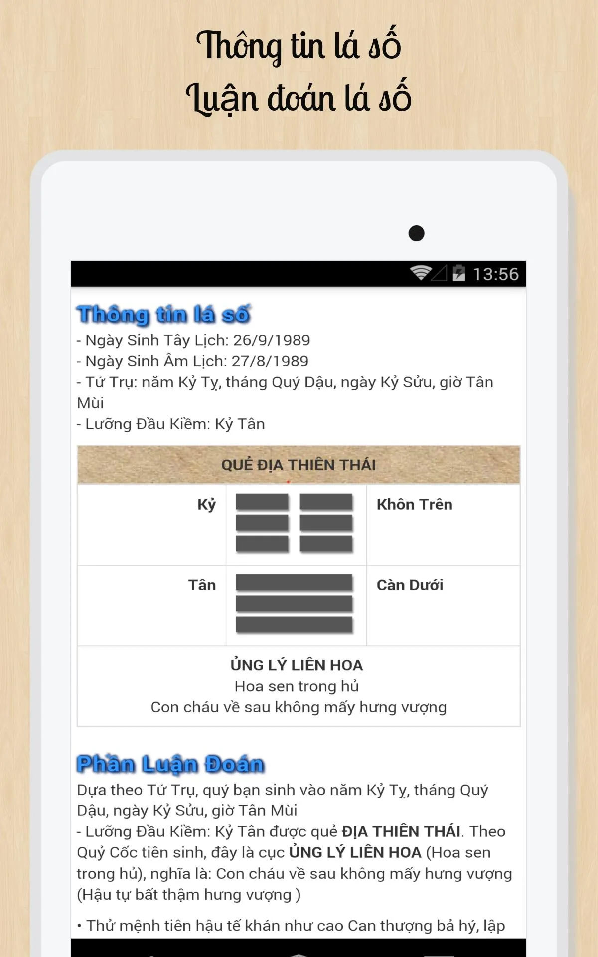 Lá Số Quỷ Cốc Thần Toán | Indus Appstore | Screenshot