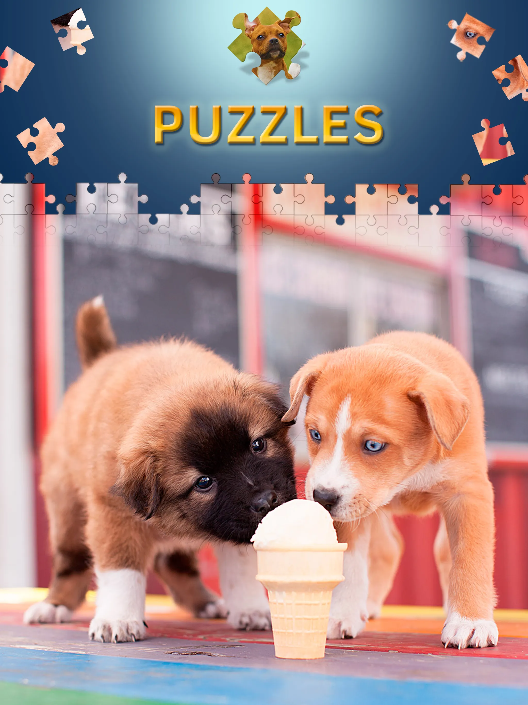 Dog and Puppys Jigsaw Puzzles | Indus Appstore | Screenshot