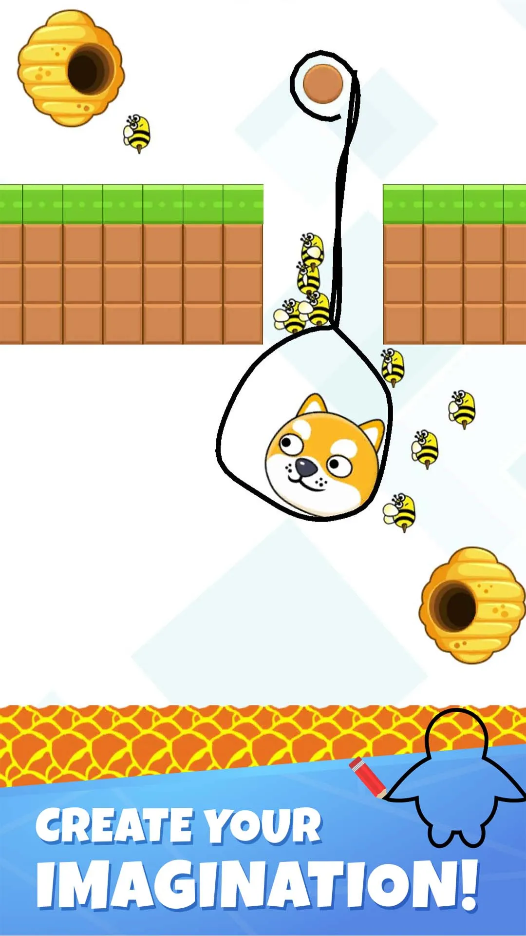 Doge Puzzle: Draw Line To Save | Indus Appstore | Screenshot