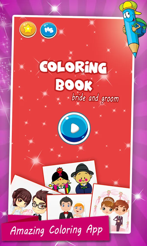 Bride And Groom Coloring Pages | Indus Appstore | Screenshot