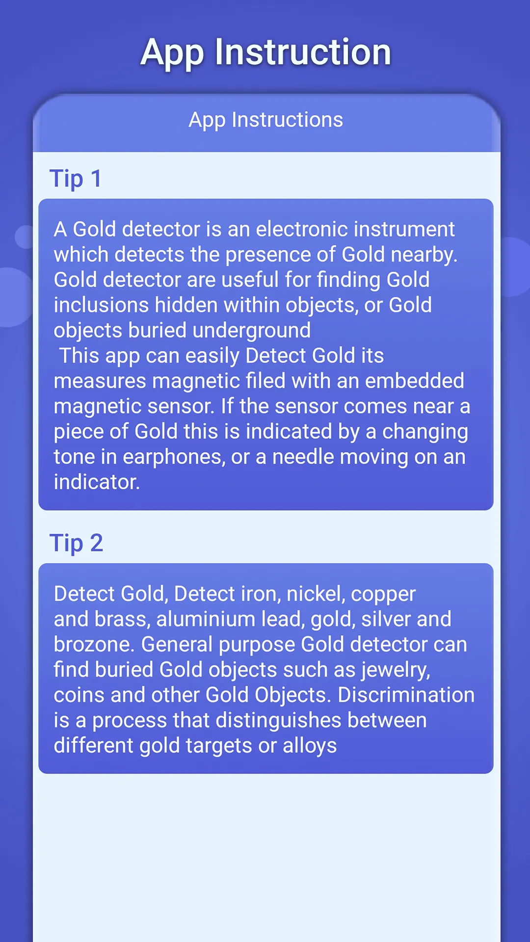 Gold detector - Gold Scanner | Indus Appstore | Screenshot