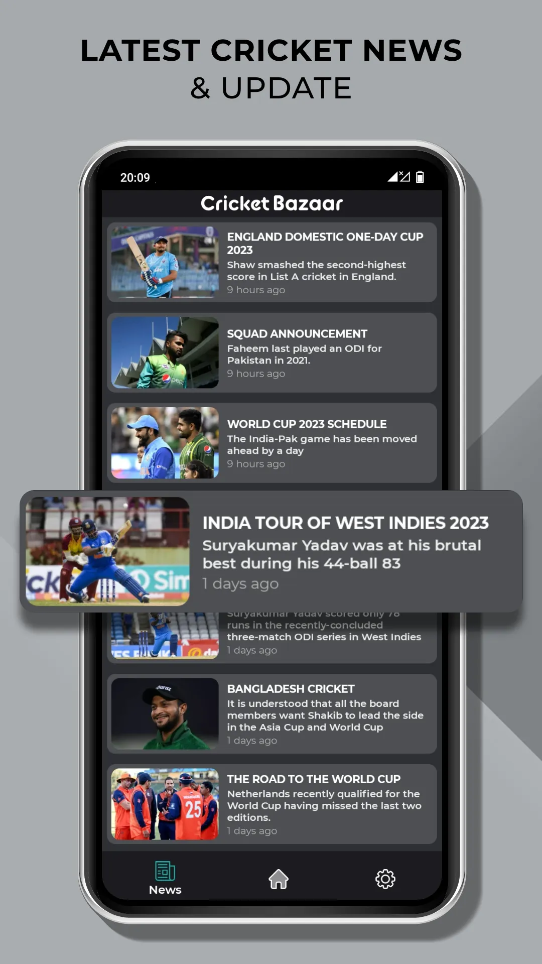 Cricket Bazaar - Live Line | Indus Appstore | Screenshot