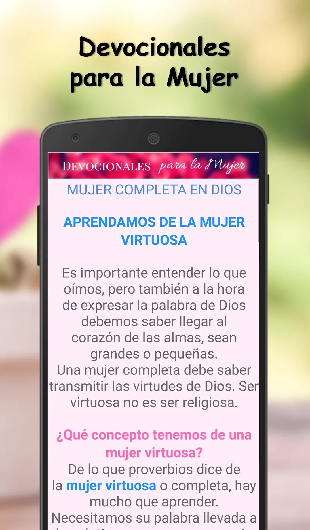 Devocionales para la Mujer | Indus Appstore | Screenshot