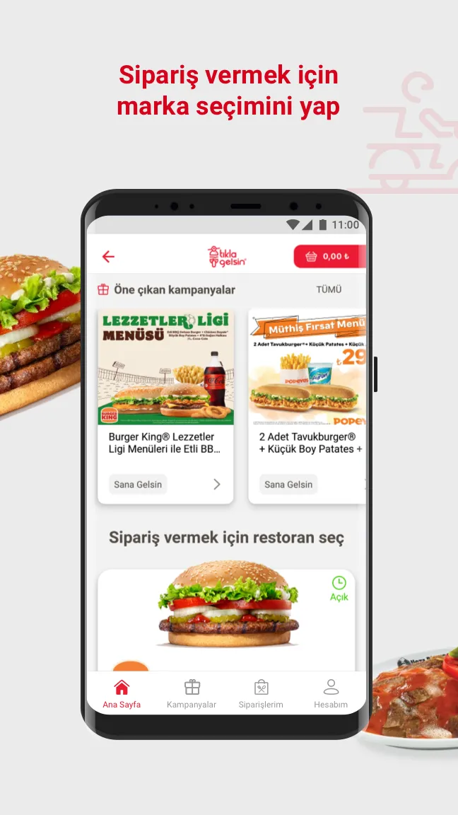 Tıkla Gelsin® - Yemek Siparişi | Indus Appstore | Screenshot