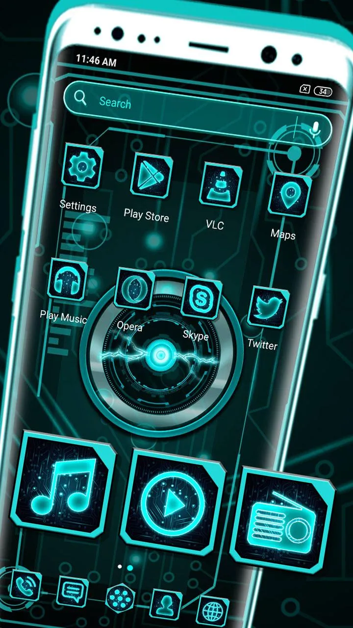 Technology Launcher Theme | Indus Appstore | Screenshot