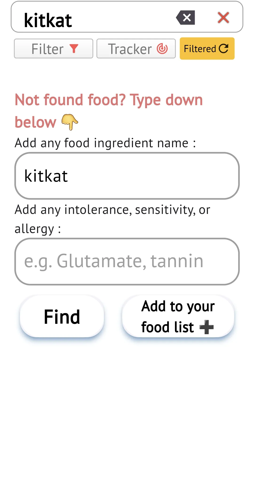 Food Intolerances & allergies | Indus Appstore | Screenshot